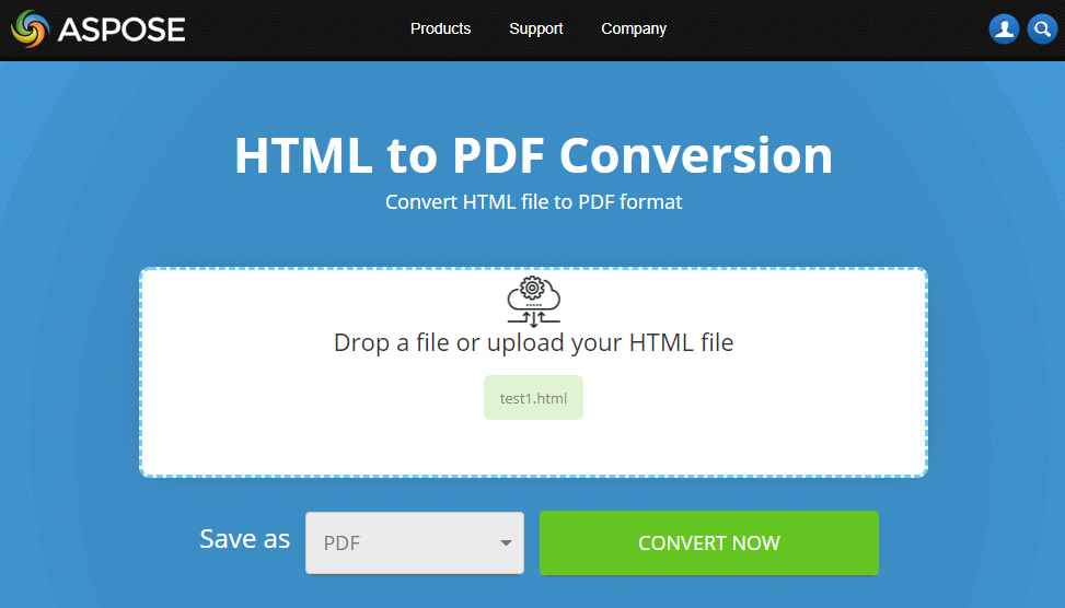 convert html to pdf free download