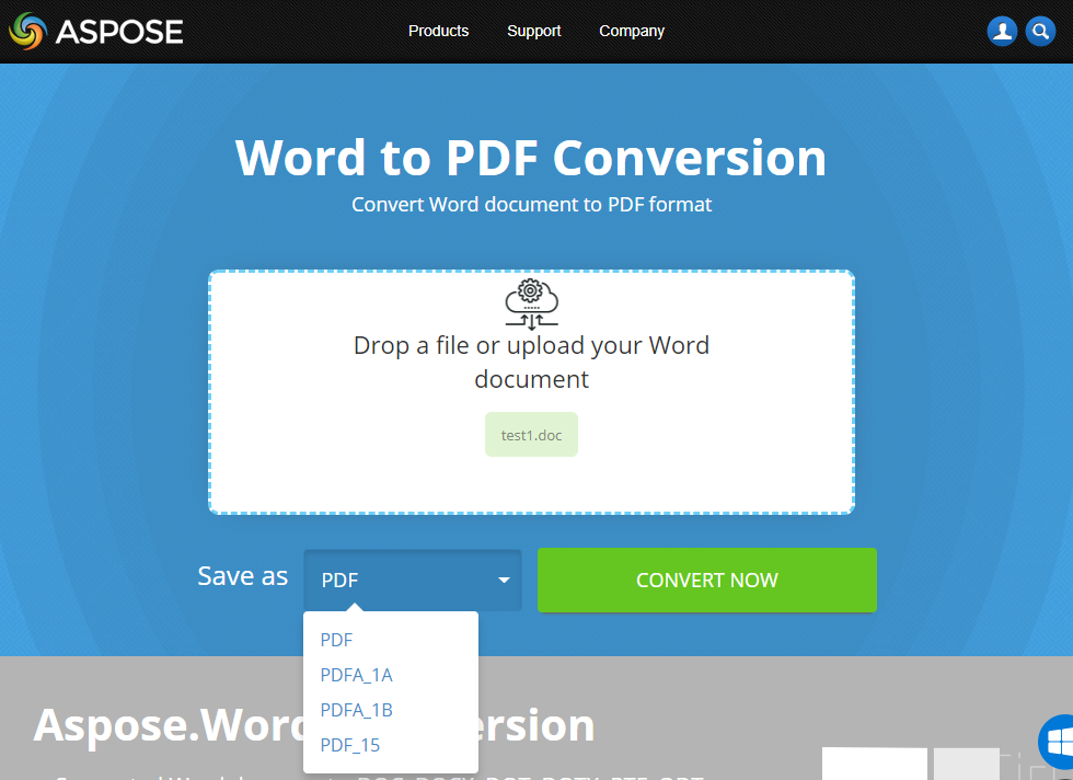 Free Online Word To Pdf Converter File Format Apps Blog Asposeapp