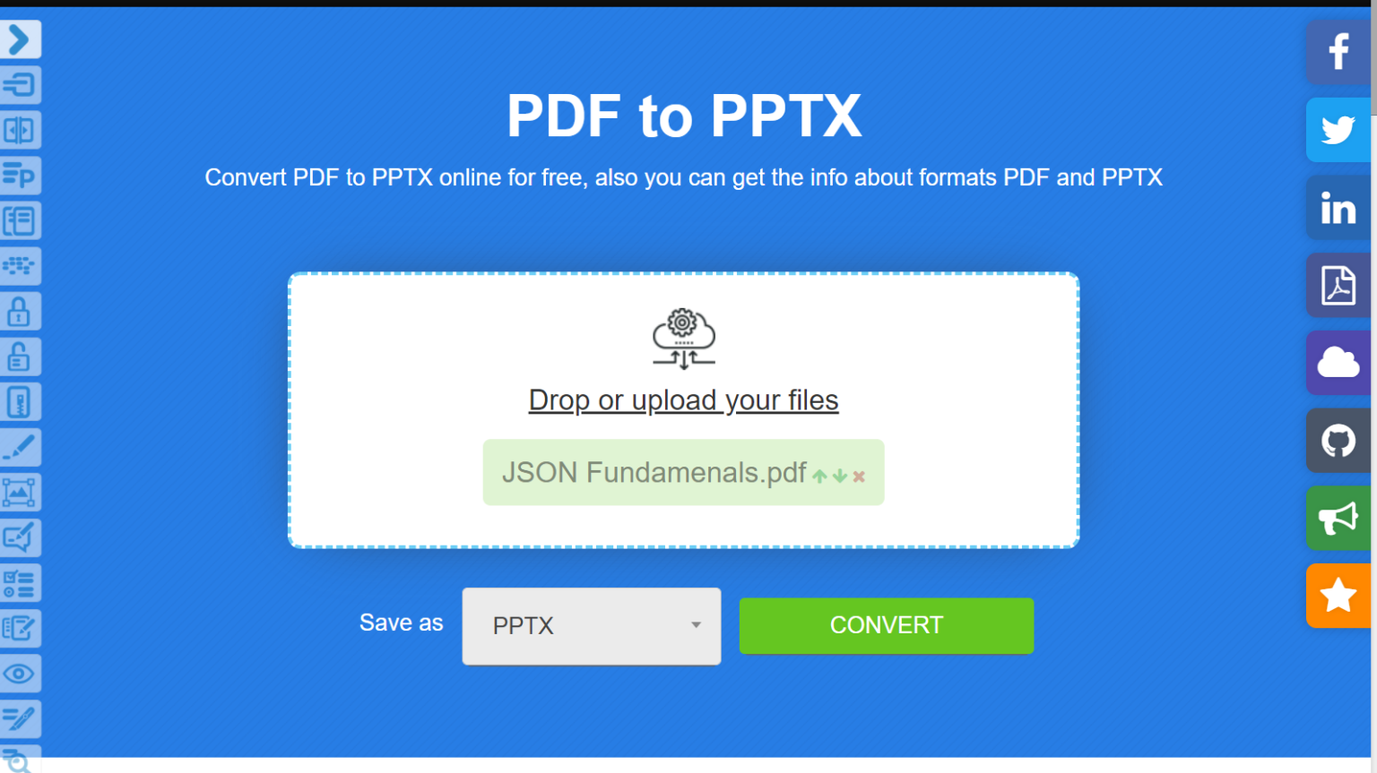 How to convert PDF to PowerPoint presentation
