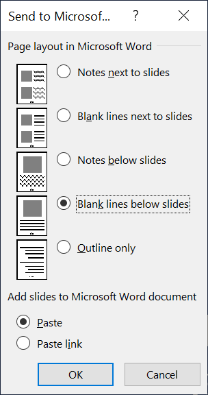 convert powerpoint presentation to ms word