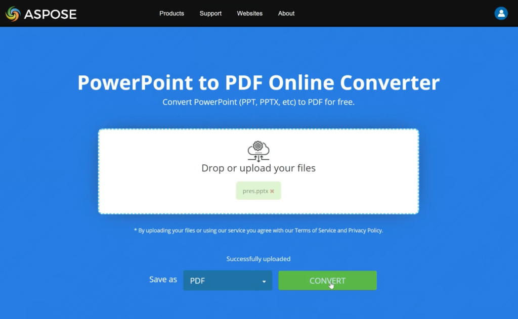 How To Convert PowerPoint To PDF | File Format Apps Blog - Aspose.app