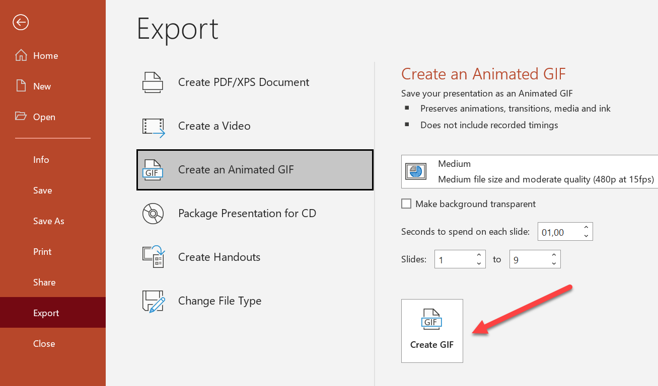 Create and insert GIFs in PowerPoint (2022)