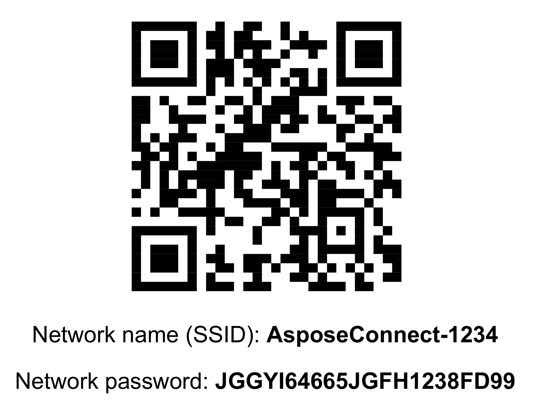 Sample Wi-Fi QR Code