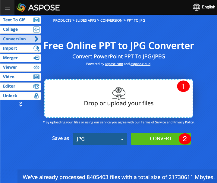 Aspose PowerPoint-to-JPG Converter