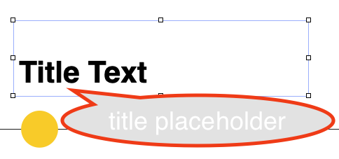 Text placeholder for Slide Layout editor